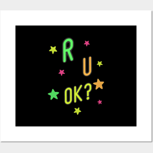 r u ok | are you ok | ru ok Posters and Art